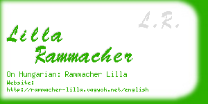 lilla rammacher business card